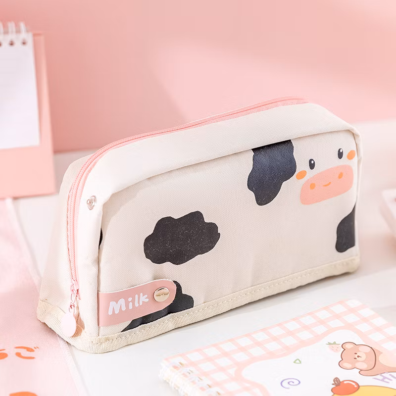 Factory Price Large Capacity Pen Case Cute Pen Bag Office Stationery Bag Pencil Case