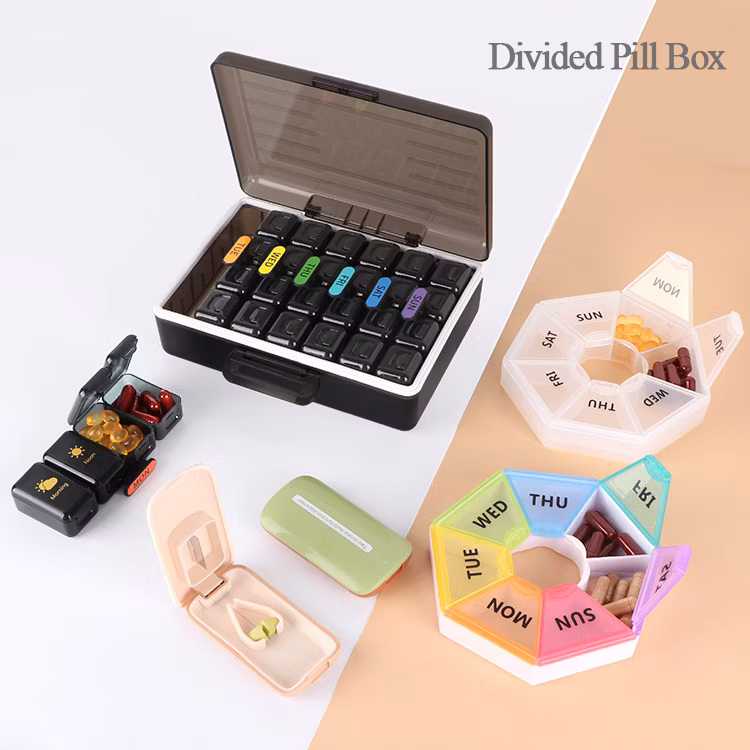Sunshing Daily Medicine Reminders Pill Case Weekly Pill Planner Large Capsule Case