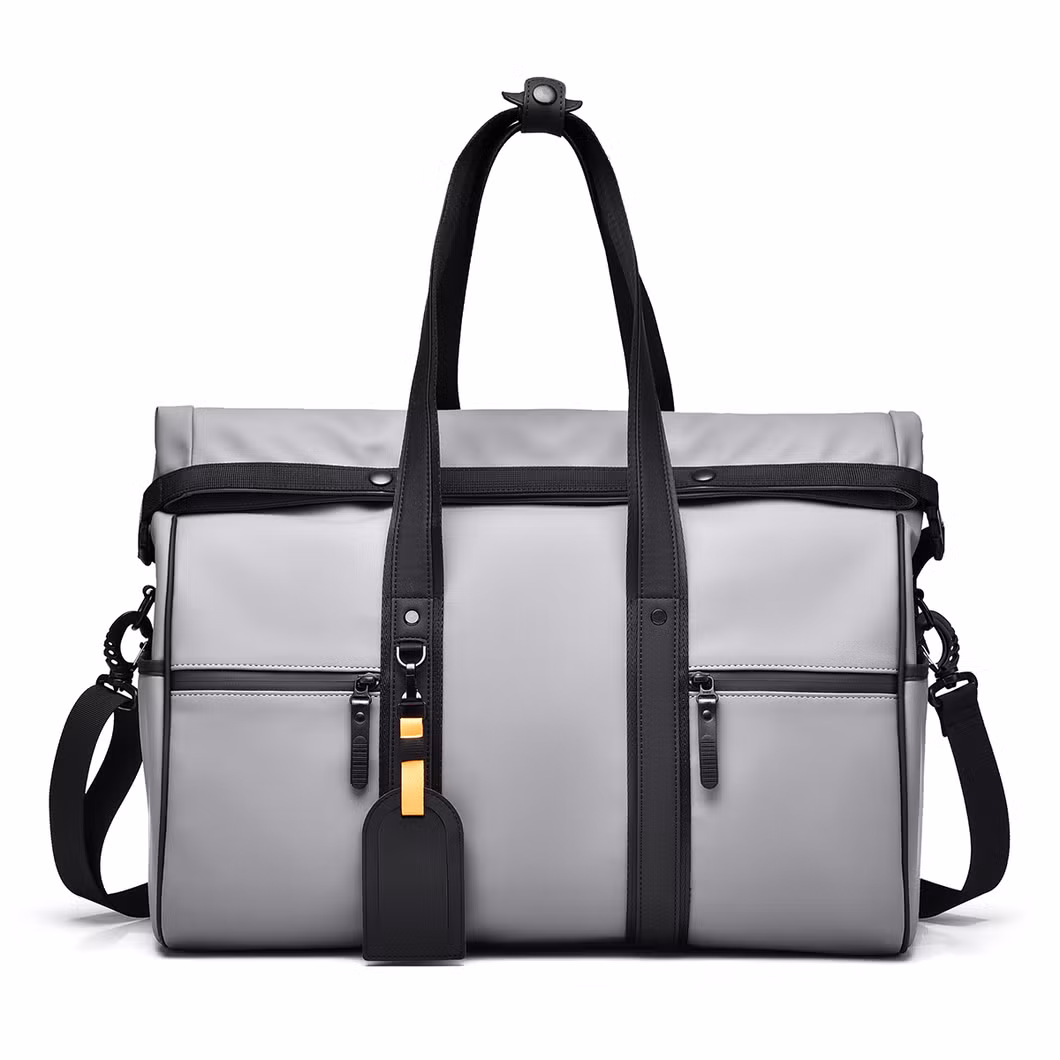 Large Capacity Fitness Travel Duffel Bag Wet Dry Separation Waterproof Polyester Sports Bag Cover Simple Carry-on Luggage Laptop Gym Weekend Overnight Tote Bag