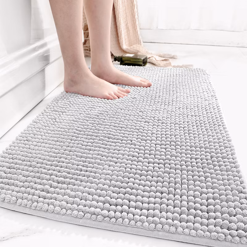 Simple Chenille Thickened Water-Absorbent and Dirt-Resistant Non-Slip Mat