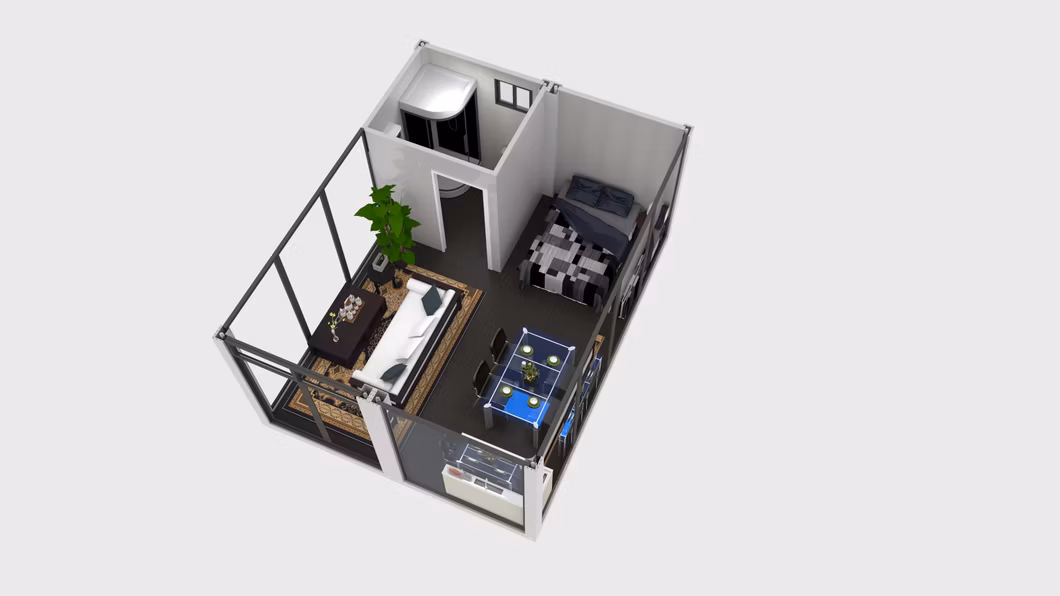 Flat Pack Container House Site Temporary Office for Malaysia