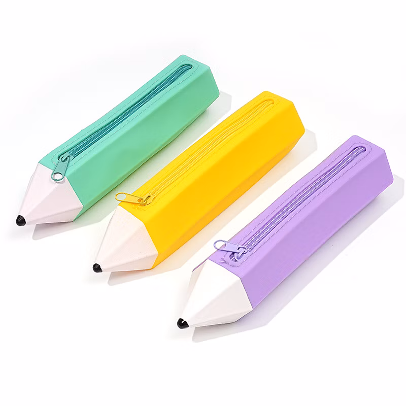 New Silicone Pencil Case for Elementary and Middle School Students Convenient Stationery Box