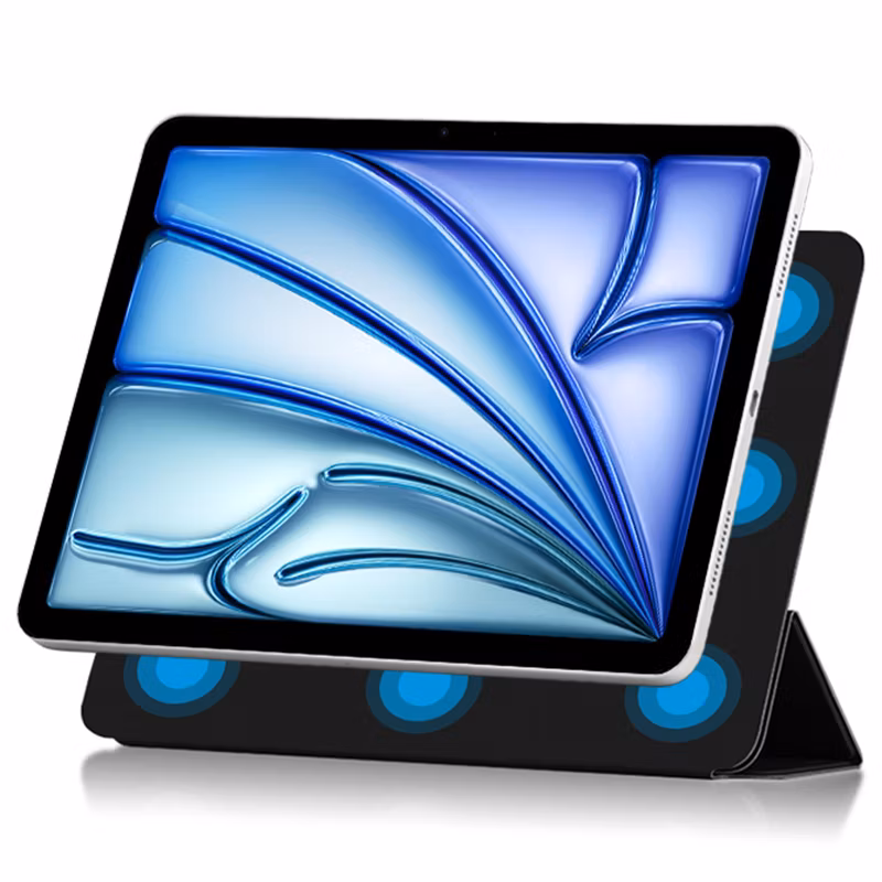 Tablet Leather Case for I Pad Air 11 (2024) (M2) Case Magnetic PU Leather Flip Tablet Cover with Stand