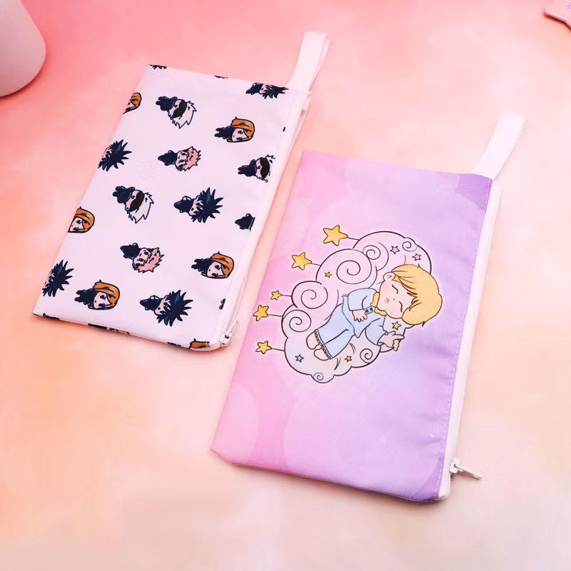Stationery Pencil Case School Pencil Cases Pen Bag Binder Zipper Pencil Pouch Pen Case