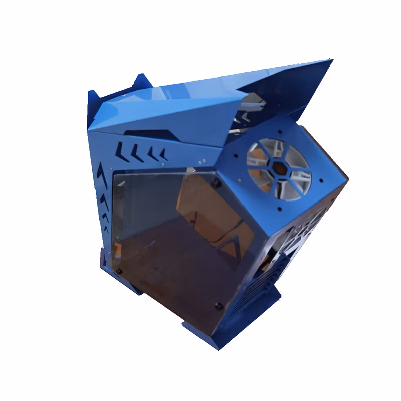 MID Tower Gaming PC Anime Computer Case,Hot Sale ATX Gaming Case Computer Parts Computer PC Case with Great Tempered Glass Design,Special-Shaped, Cool RGB Fans