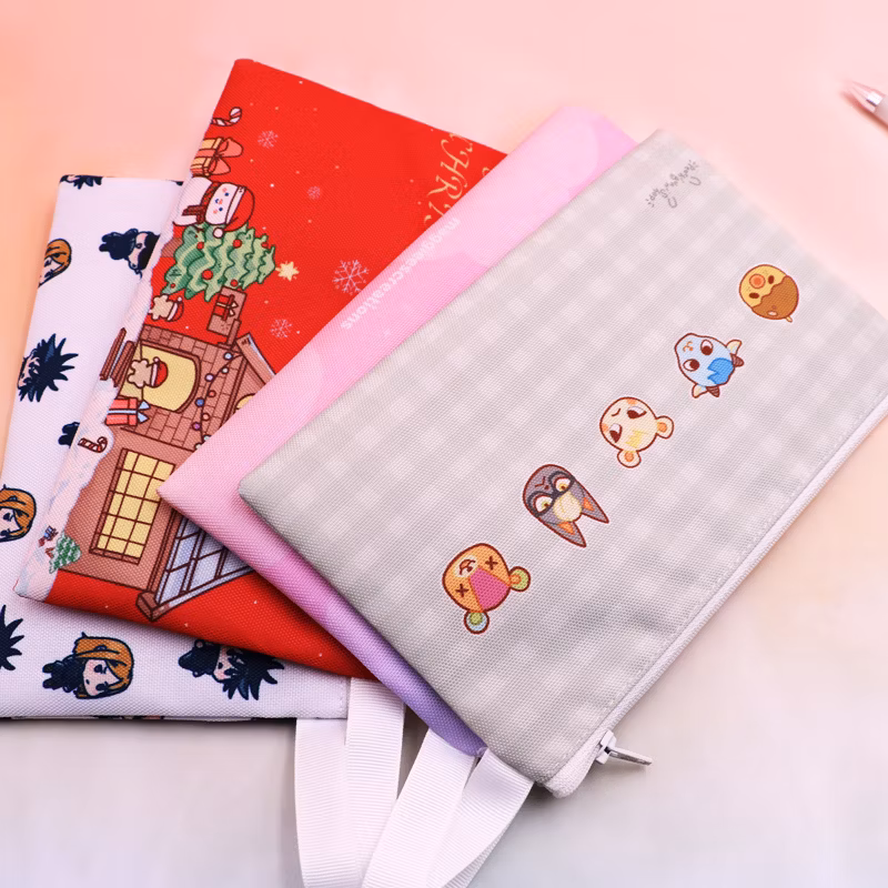 Stationery Pencil Case School Pencil Cases Pen Bag Binder Zipper Pencil Pouch Pen Case