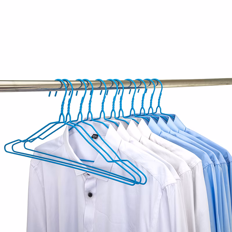 Children′s Clothing Rack Adult Clothes Hanger Wet and Dry Clothing Drying Rack Non-Slip DIP Plastic Hanger