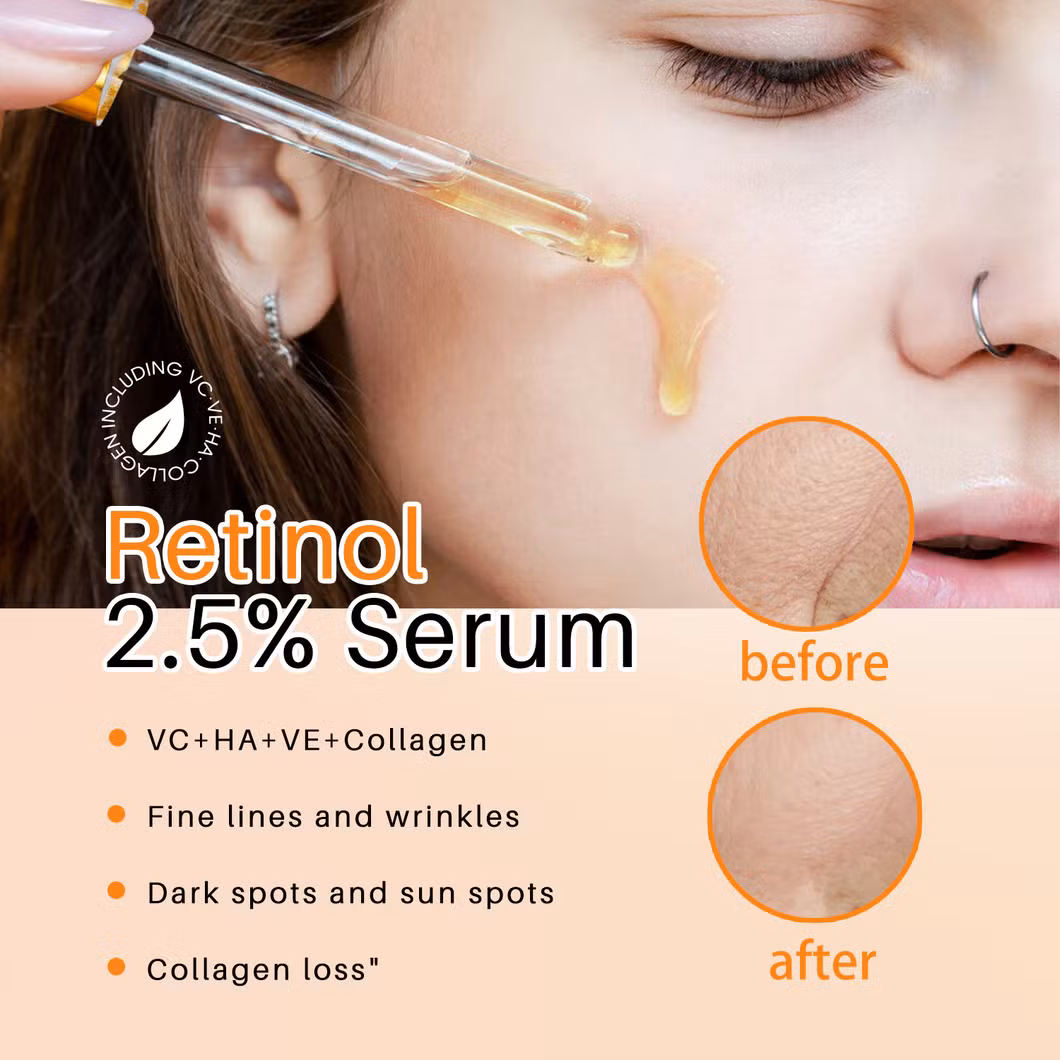 Beauty Cosmetics with Hyaluronic Acid + Vitamin a + Collagen Retinol Serum Skin Care