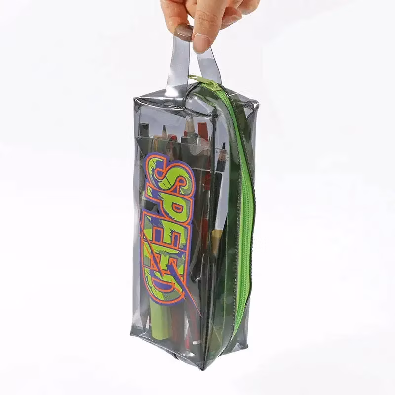 New Fashion Kawaii Clear Pencil Pouch Transparent PVC Avocado Pencil Case