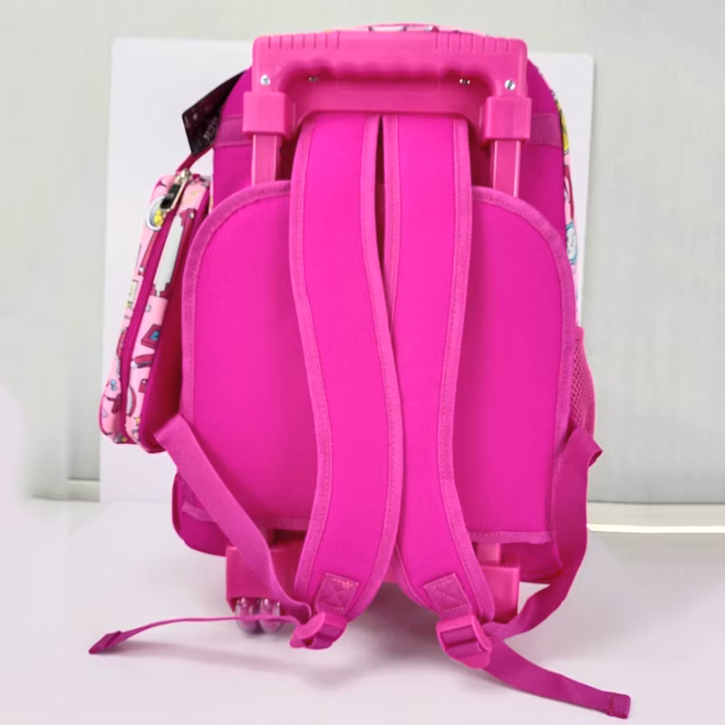 Wholesale Lightweight Kids Travel Trolley Bags with Lunch Bag Pencil Case Waterproof School Trolley Bag