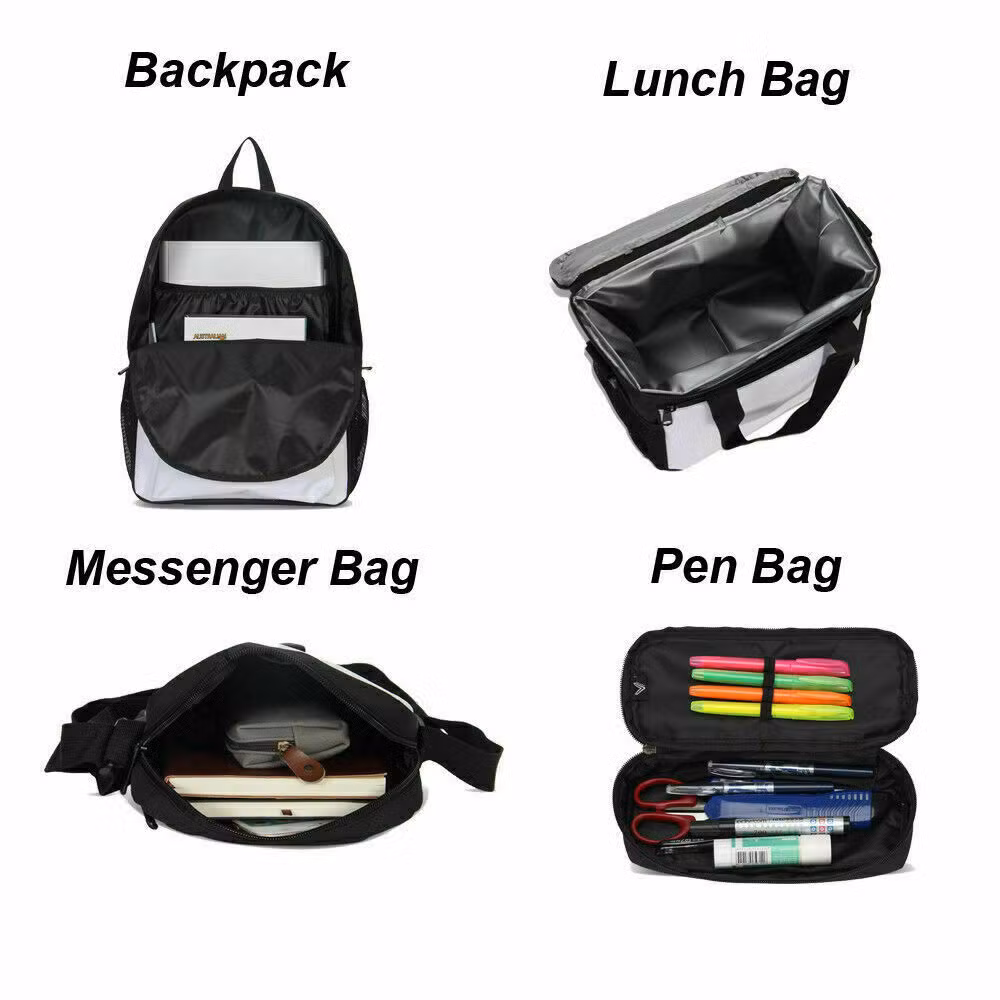 Kids Bag School Backpack Set Shoulder Bag Pencil Case Lunch Bag Game Bag