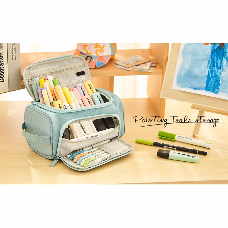 Travel Large Pencil Case School Storage Stationery Pouch for Kids