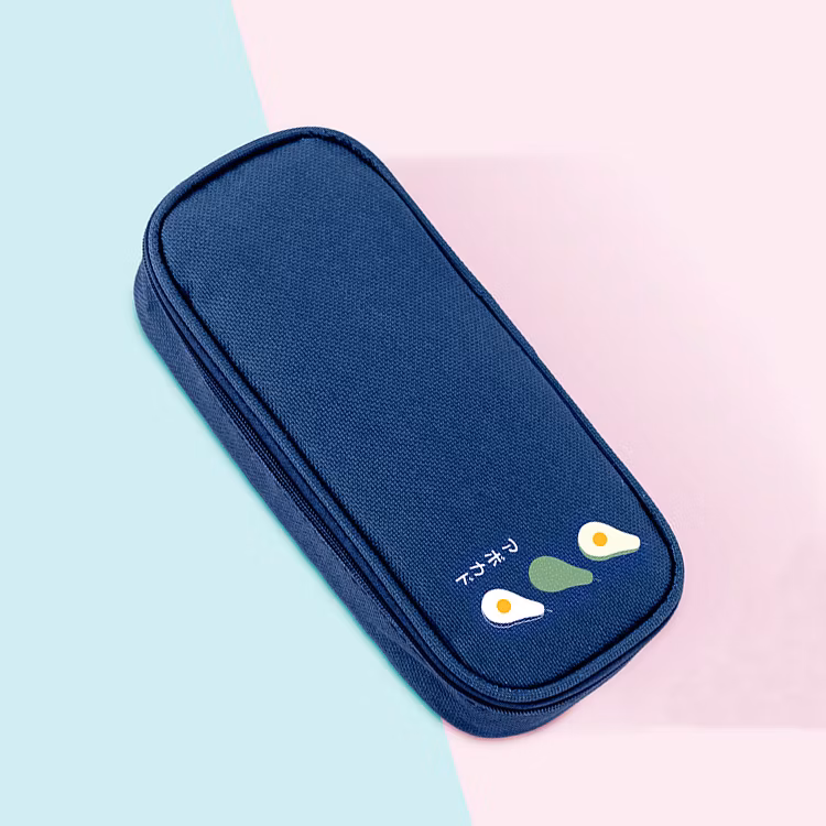 Custom Pencil Bag Custom Design Digital Print Nylon School Bags Pencil Case Cartoon Anime Cute Pencil Zipper Bag