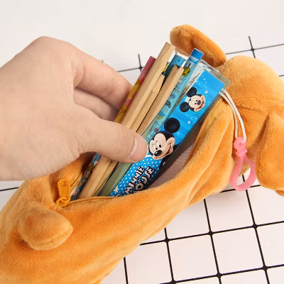 Wholesale Cartoon Cute Plush Pencil Case Creative Animal Pencil Case