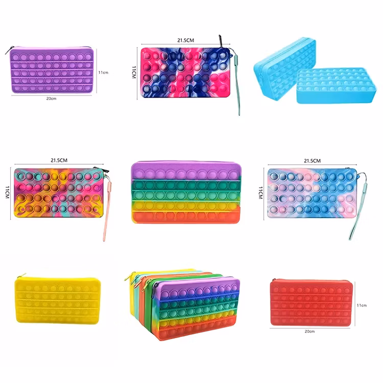 Fast Shipping School Stationery Soft Silicon Pen Organizer Bag Watermelon Fruit Orange Kiwi PU Leather Super Cute Pencil Case