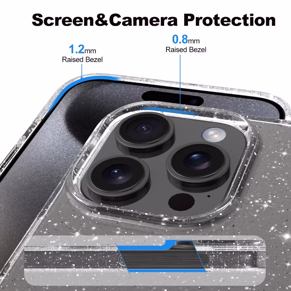 Transparent TPU Lens Protection Phone Case for iPhone 16 15PRO Max 14