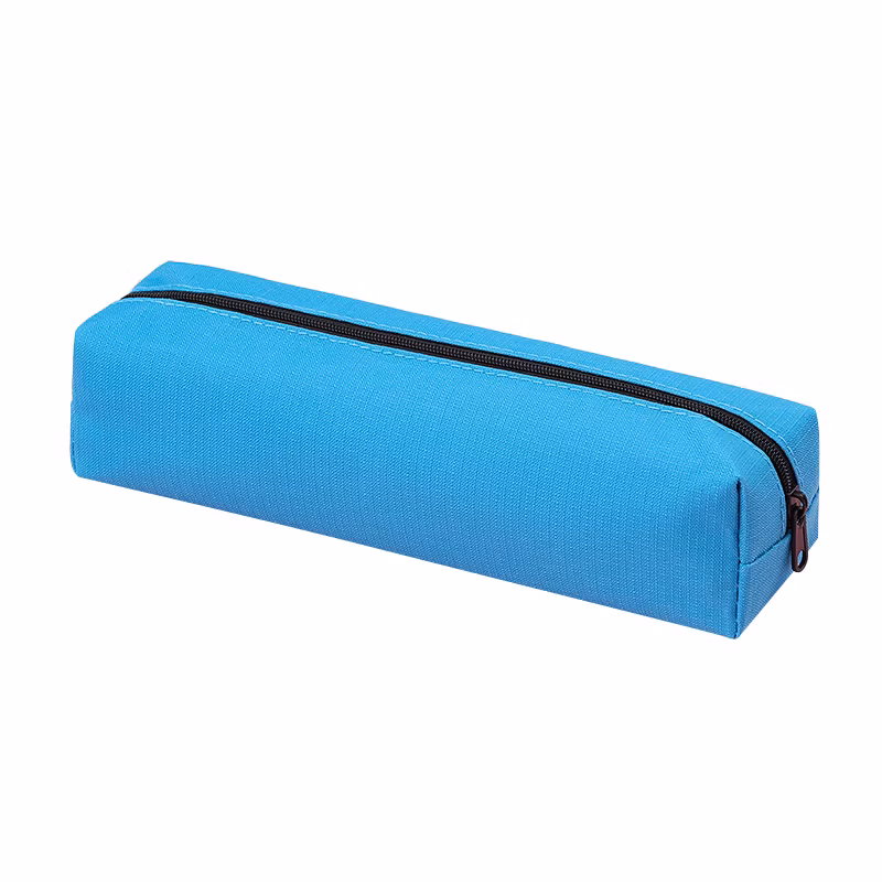 Custom Logo Oxford Cloth Solid Color Cute Pen Pencil Pouch Bag Case