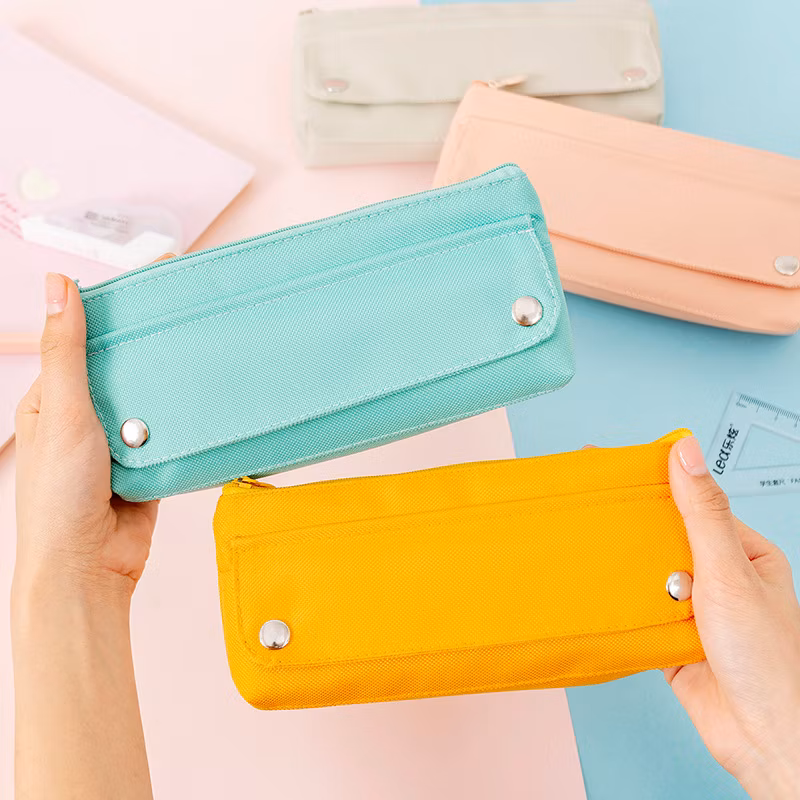 High Bounce Oxford Cloth Solid Color Creative Eco Simple Pencil Case
