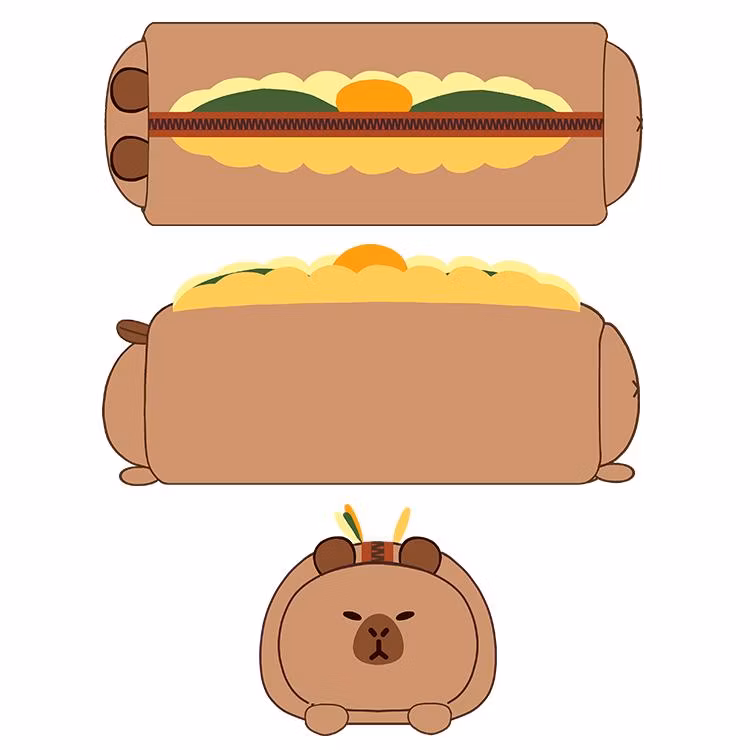 Plush Animal Stationery Cartoon Cute Pencil Case for Teen Girls