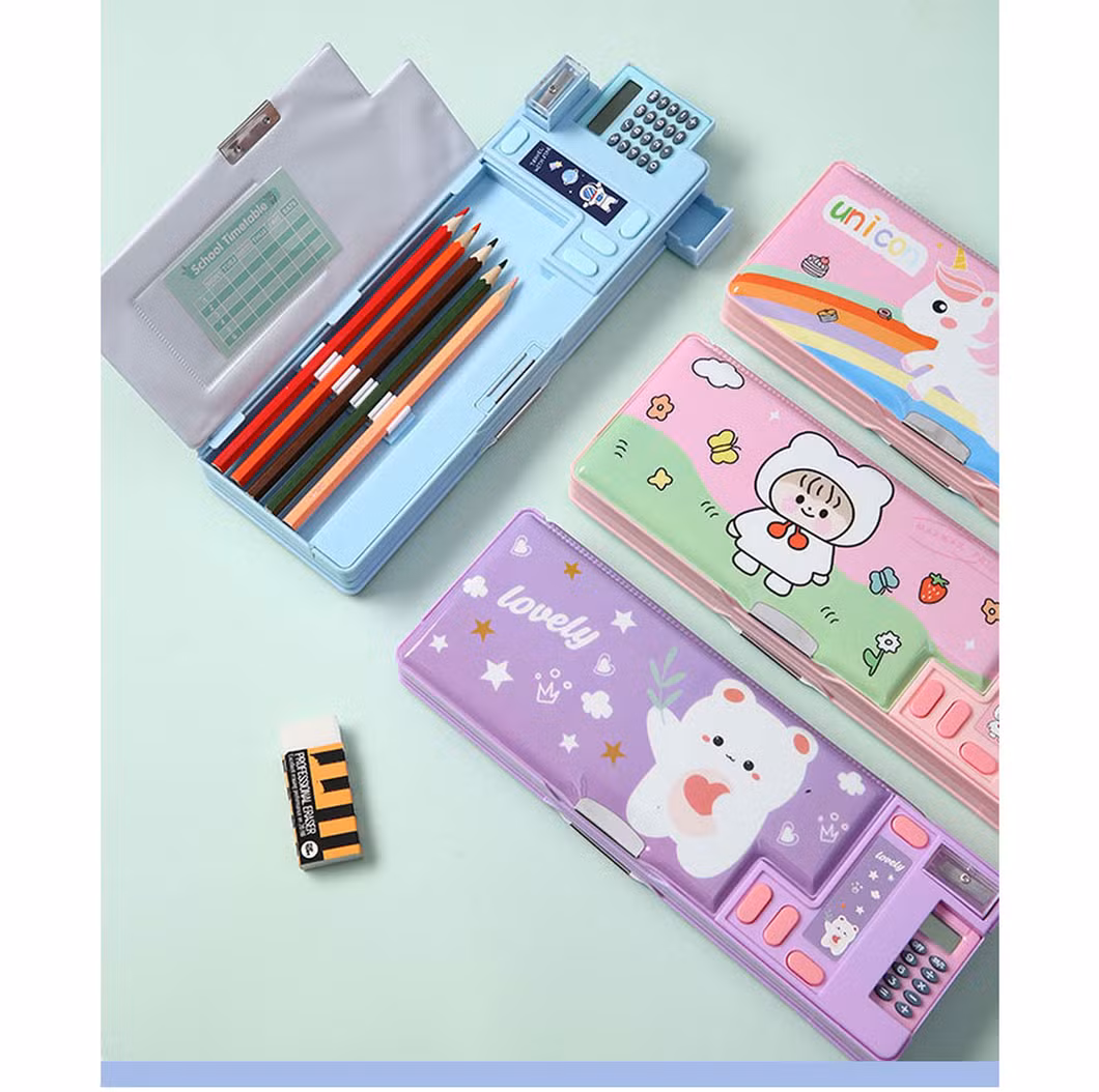 Foska Cartoon Student Multifunction Pencil Case