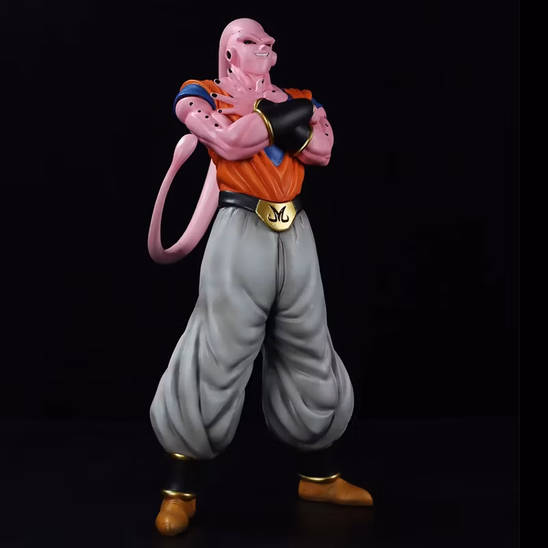 Dragon Ball Z Son Gohan Buu Sharpening Fists and Holding Hands Evil Thin Demon Statue Anime Figure Cartoon-Character