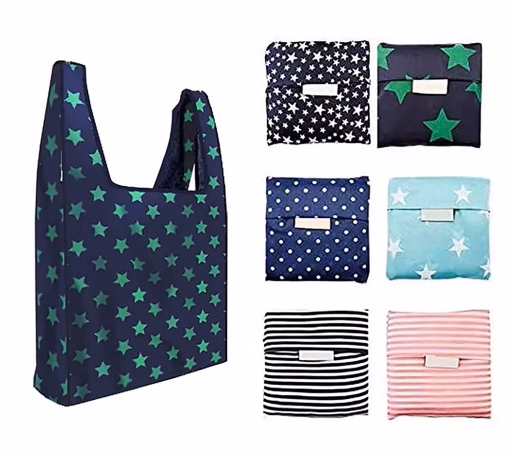 High Quality Customized Gift Foldable Durable Polyester Recycled Shopping/Grocery/Tote Bag