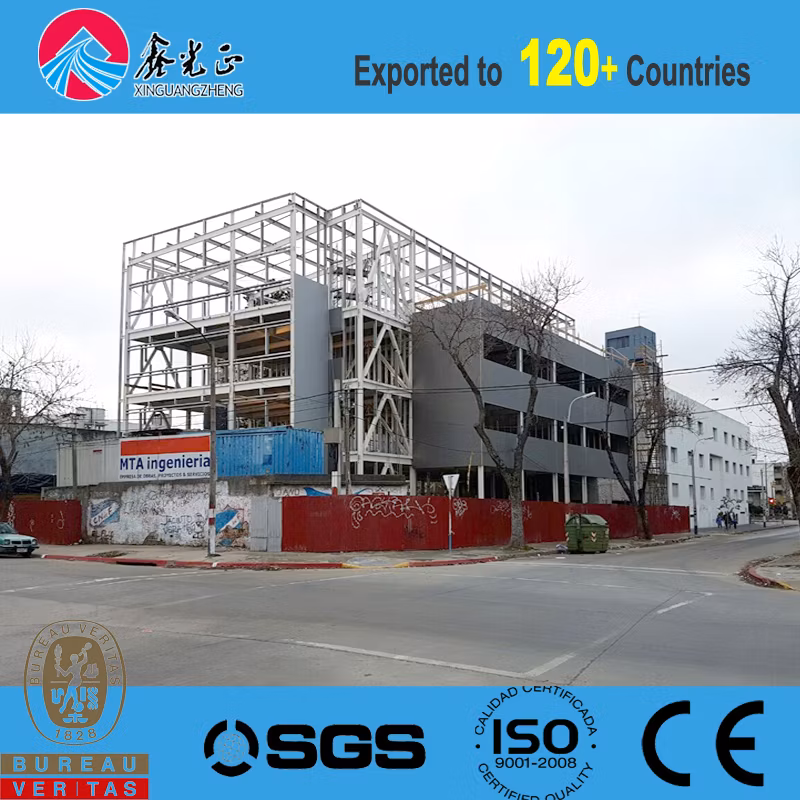 Prefabricated Steel Structure Office with Glass Curtain (SS-353)