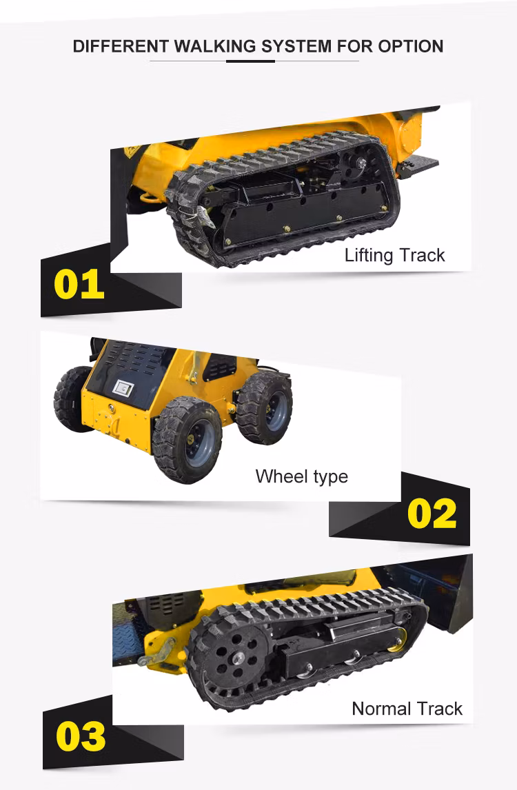 Factory Cheap Price Beaver Front End Shovel Small Multi Function Loader Mini Skid Steer Loader with Different Attachments for Replacement Auger Loader