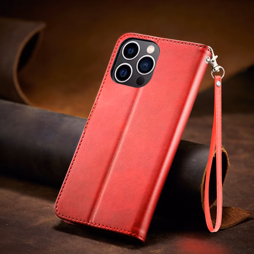 Classic fashion Style Magesafe Leather Stocked Phone Case