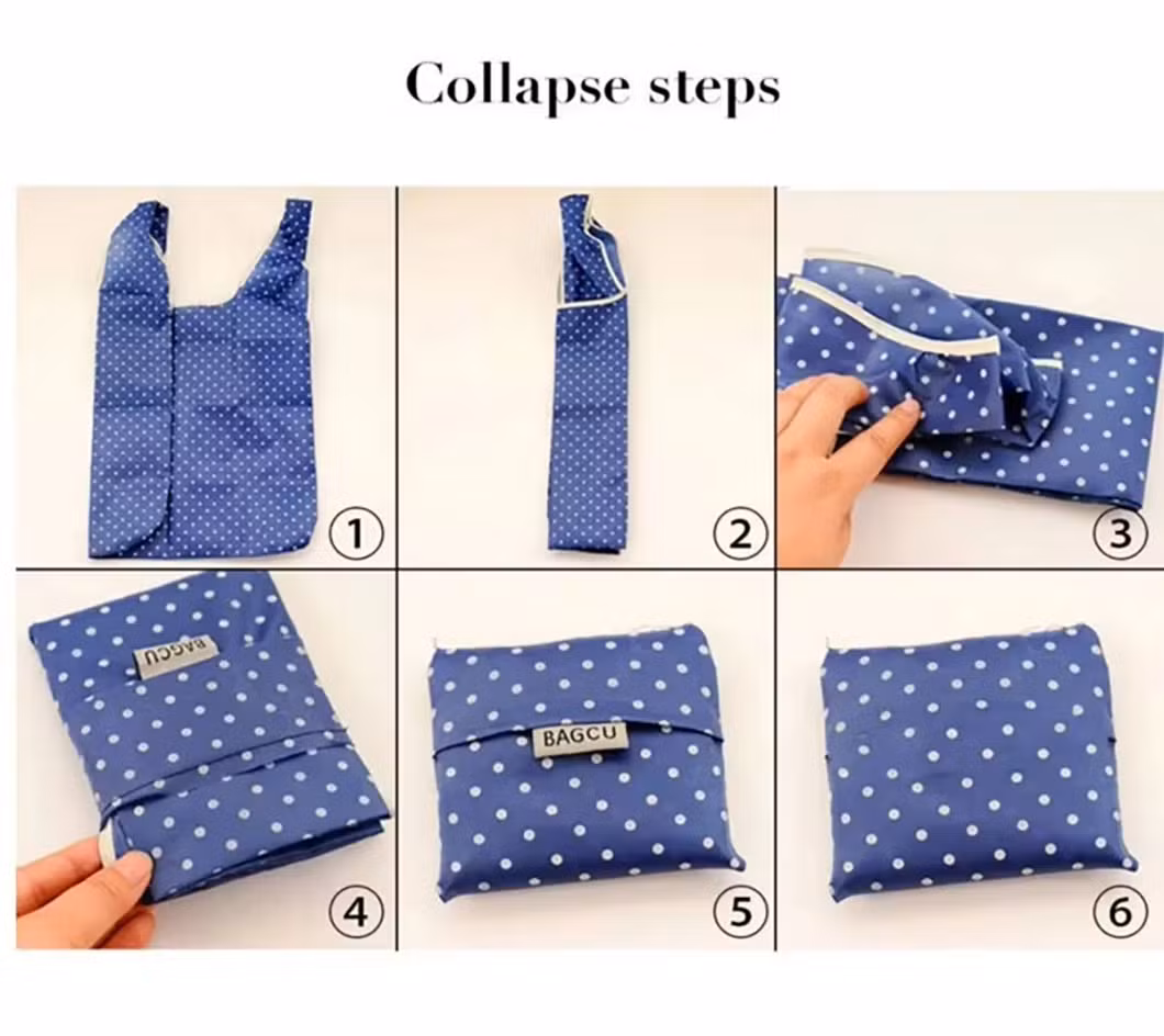 High Quality Customized Gift Foldable Durable Polyester Recycled Shopping/Grocery/Tote Bag