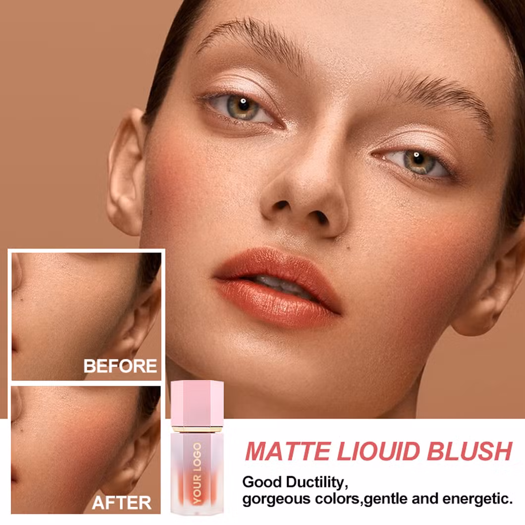 Hot Selling Cosmetics Cream Velvet Liquid Blusher for Liquid Blush