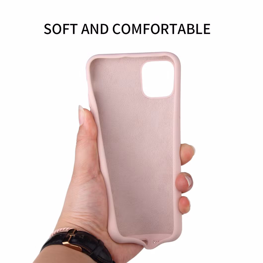 2024 New Custom Solid Color Cell Phone Case for Apple 12 13 14 PRO Max Official Original Logo Solid Silicone Phone Case Cover