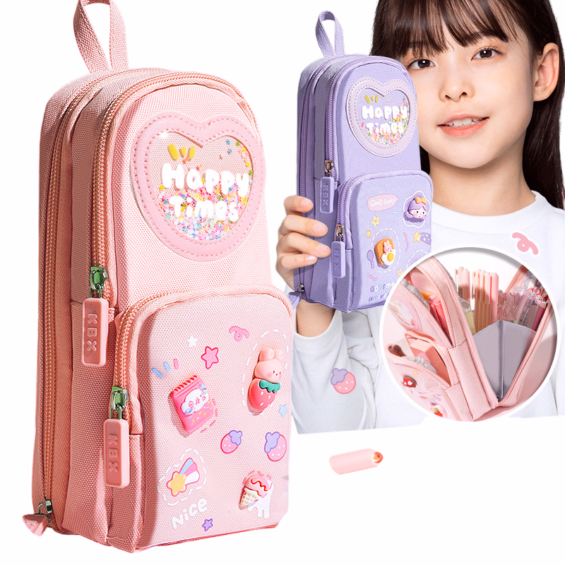 School Stationery Pencil Case with High Aesthetic Value and Large Capacity Student High School Girl Pencil Case