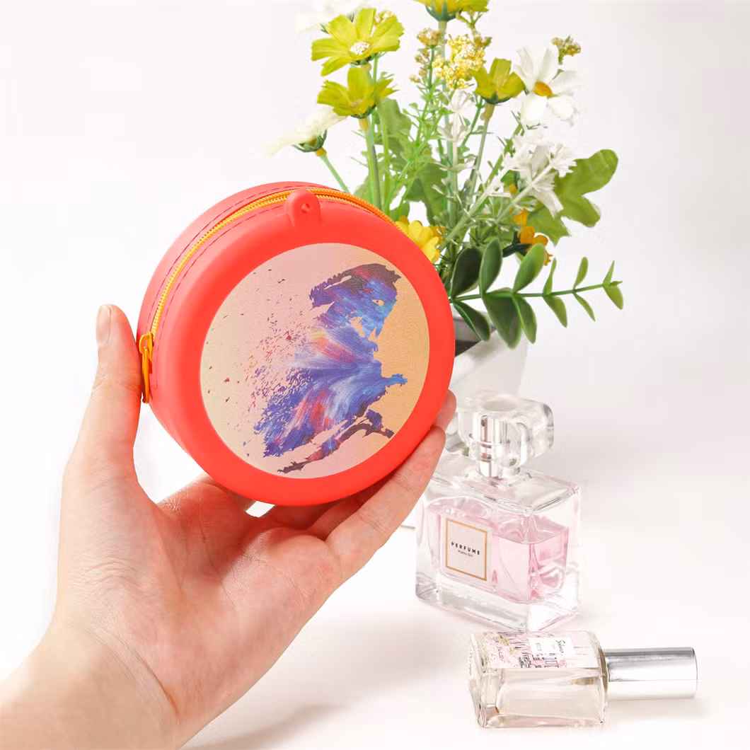 Wholesale Reusable Food Bag Floral Cosmetic Coin Purse Print Logo