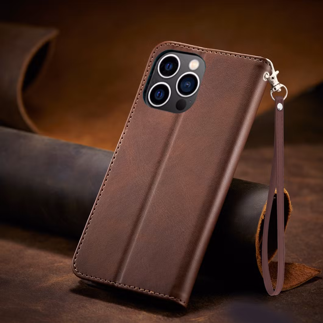 Classic fashion Style Magesafe Leather Stocked Phone Case