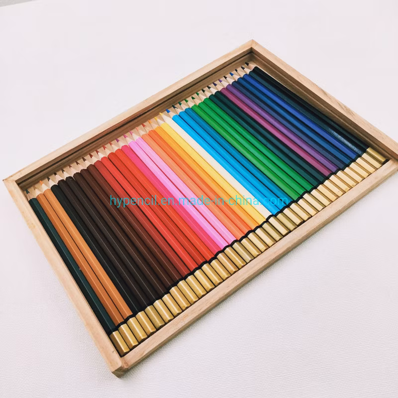 Art Supplies Set of 36 Colour Pencils in Wooden Case