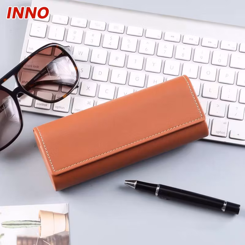 Inno-T105 Glasses Box Solid Colour Sewing Girl Portable Crush-Resistant Male Retro Creative Personality Sunglasses Storage Case Eco-Friendly
