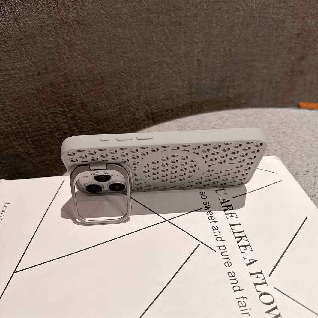 Magnetic Stand with Cooling Holes TPU Mobile Phone Case
