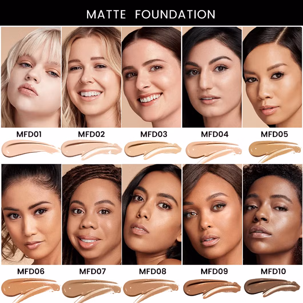 Waterproof Full Coverage Face Foundation High Quality Vegan Liquid Foundation