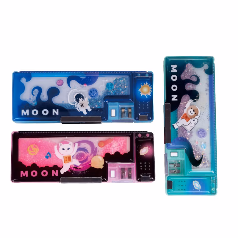 Moon Traveling Drawing Student Stationery Pencil Case
