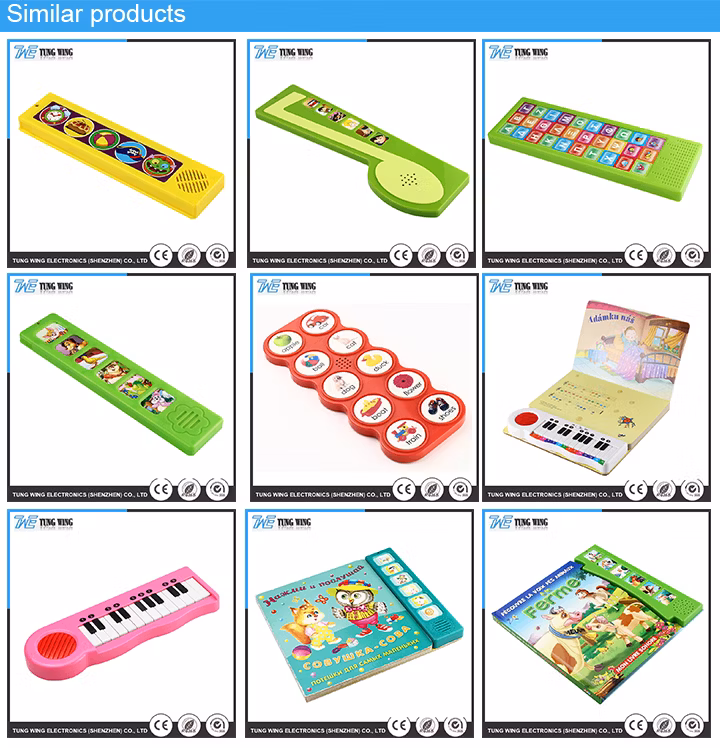 Music Children Push Button Sound Book with Remote Control