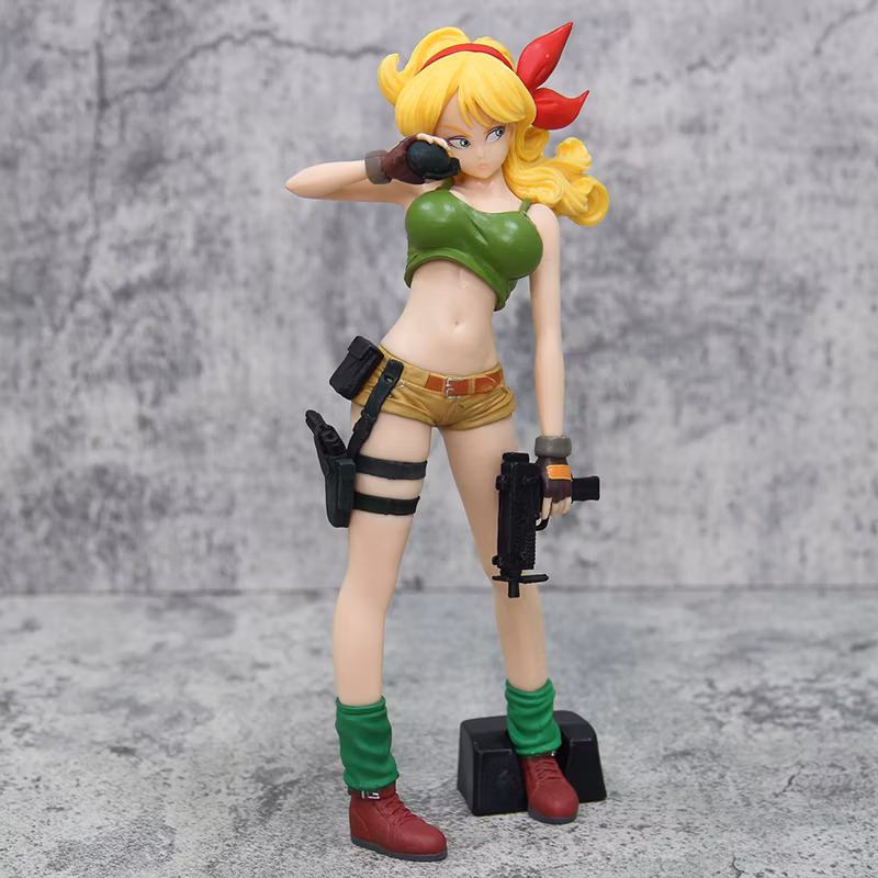 Dragon Ball Z Series Blonde Lunch Incredible Adventure Rampage Standing Style Anime Model Cartoon-Character