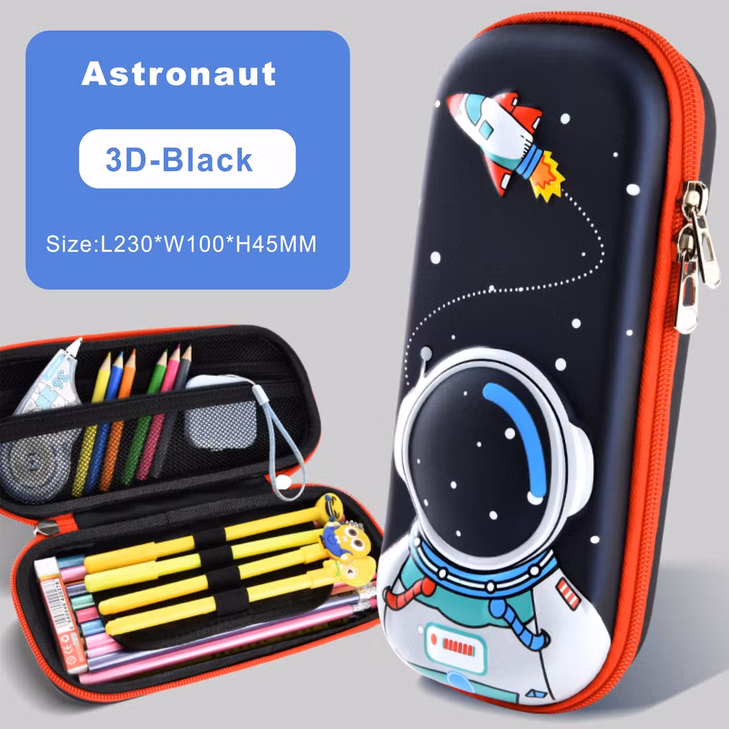 3D EVA Cartoon Unicorn Pink Pencil Case for Children Kids Students
