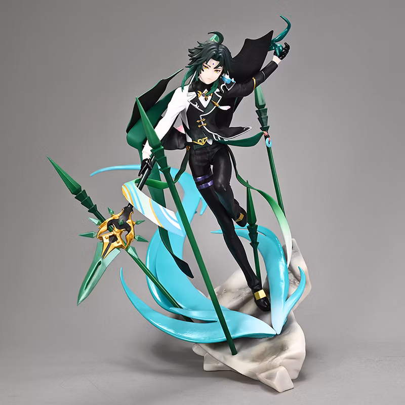 Genshin Impact Xiao Night Kite Wind Dharma Protector Night Fork Model Animation Surrounding Cartoon-Character