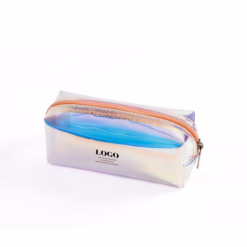 Cool Laser Transparent Fresh Artist Storage Bag Round Shape Pencil Bag