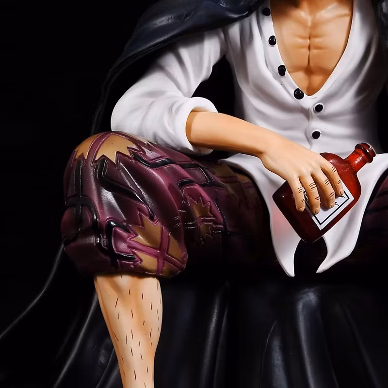 One Piece Anime Figure Sitting Red Hair Four Emperor Akakami No Shankusu Bt Special Edition Model Decoration Cartoon-Character