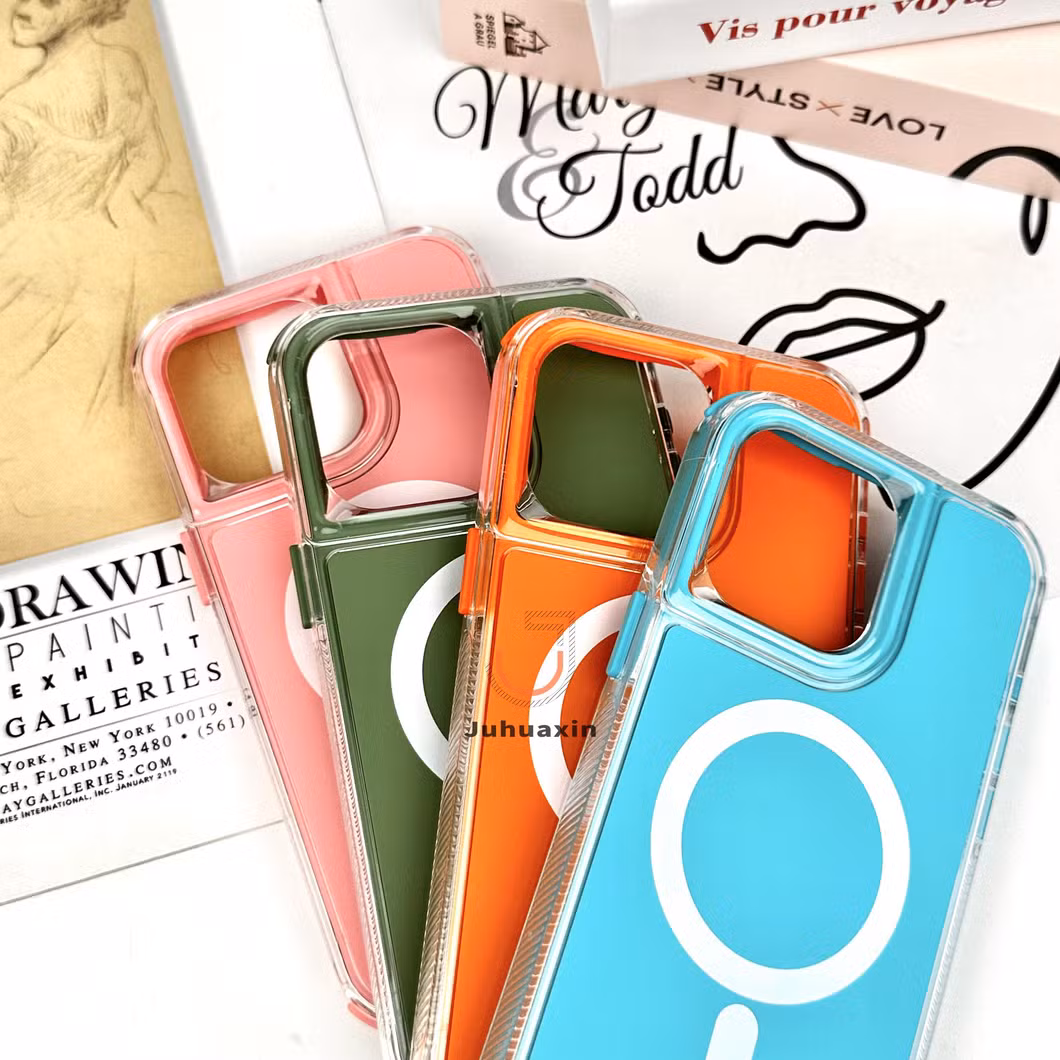 Solid Color Drop Resistant 2-in-1with Magsafe Phone Case for iPhone 16 15 14 13 12 11