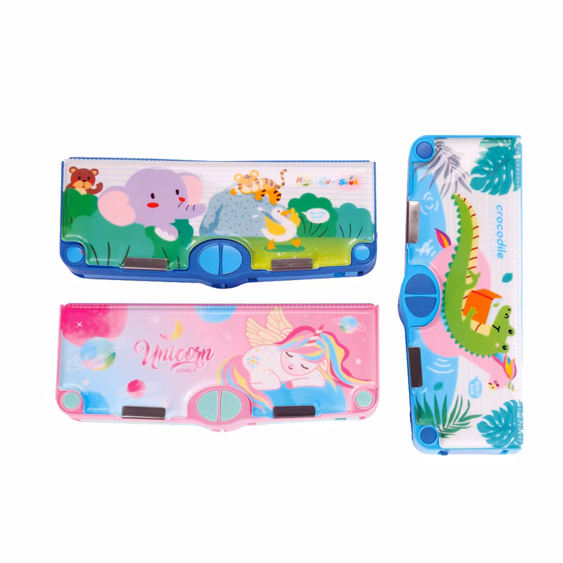 Cute Animal Pattern Creative Student Stationery Coloum Pencil Case