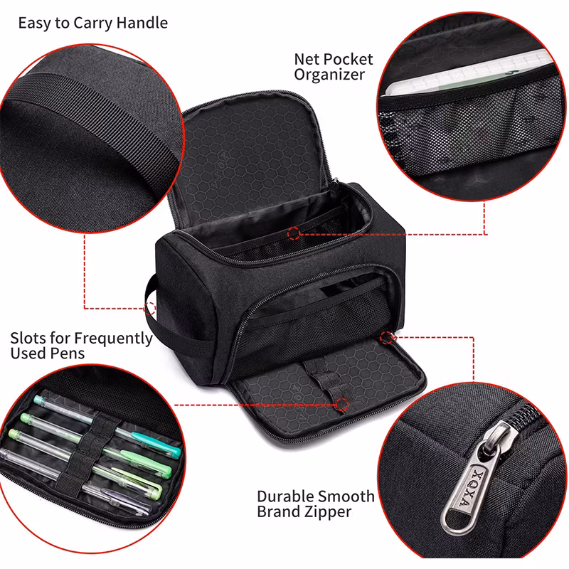 Amz Office Pencil Pouch Large Capacity Pencil Case Organizer Multifunctional with Compartmens Big Pencil Bag for Back to School