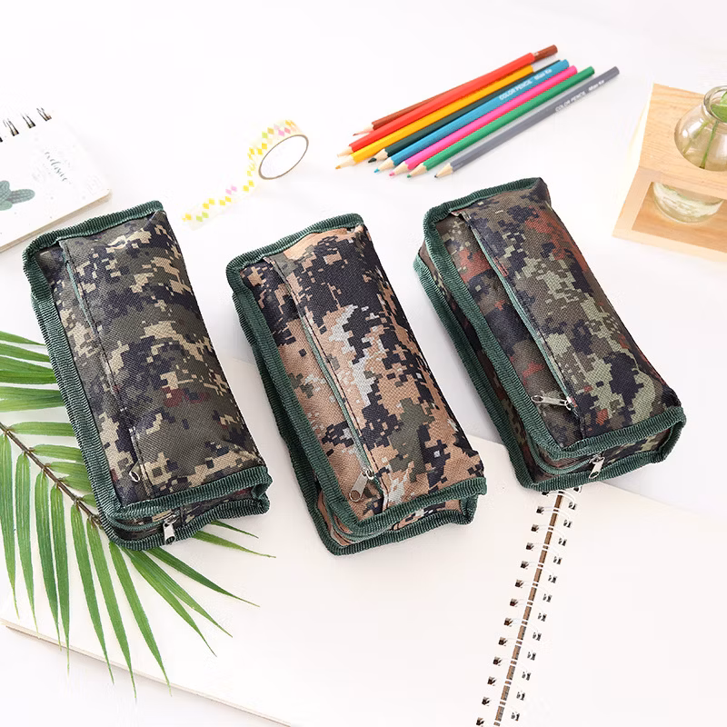 Cool Camouflage Color Pencil Case for School Boys
